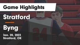 Stratford  vs Byng Game Highlights - Jan. 20, 2022