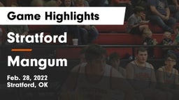 Stratford  vs Mangum Game Highlights - Feb. 28, 2022