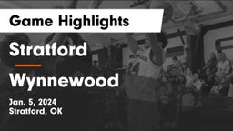 Stratford  vs Wynnewood  Game Highlights - Jan. 5, 2024
