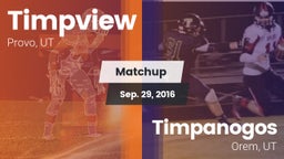 Matchup: Timpview High vs. Timpanogos  2016