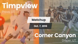 Matchup: Timpview High vs. Corner Canyon  2016