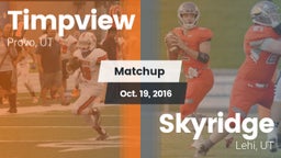 Matchup: Timpview High vs. Skyridge  2016