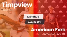 Matchup: Timpview High vs. American Fork  2017