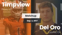 Matchup: Timpview High vs. Del Oro  2017