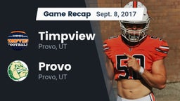 Recap: Timpview  vs. Provo  2017