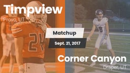 Matchup: Timpview High vs. Corner Canyon  2017