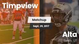 Matchup: Timpview High vs. Alta  2017