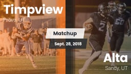 Matchup: Timpview High vs. Alta  2018