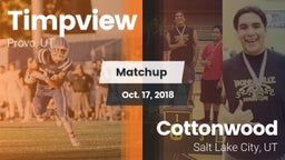Matchup: Timpview High vs. Cottonwood  2018
