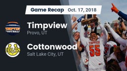 Recap: Timpview  vs. Cottonwood  2018