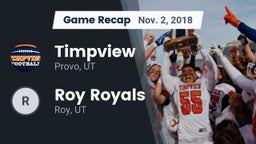 Recap: Timpview  vs. Roy Royals 2018