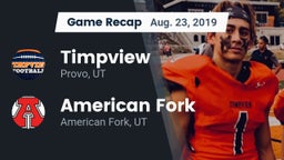 Recap: Timpview  vs. American Fork  2019