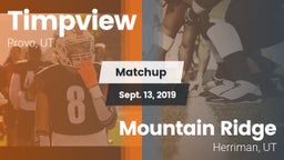 Matchup: Timpview High vs. Mountain Ridge  2019