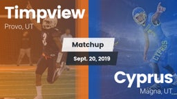 Matchup: Timpview High vs. Cyprus  2019