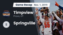 Recap: Timpview  vs. Springville 2019