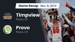 Recap: Timpview  vs. Provo  2019