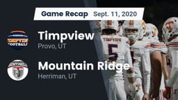 Recap: Timpview  vs. Mountain Ridge  2020