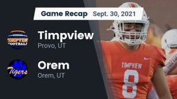 Recap: Timpview  vs. Orem  2021