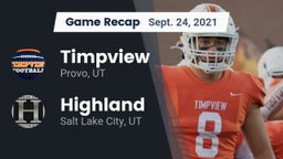 Recap: Timpview  vs. Highland  2021