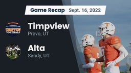 Recap: Timpview  vs. Alta  2022