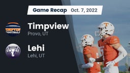 Recap: Timpview  vs. Lehi  2022