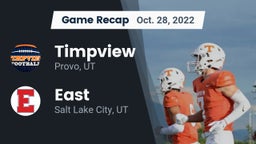 Recap: Timpview  vs. East  2022