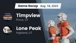 Recap: Timpview  vs. Lone Peak  2023