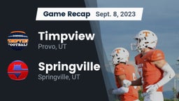 Recap: Timpview  vs. Springville  2023