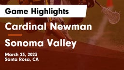Cardinal Newman  vs Sonoma Valley Game Highlights - March 23, 2023