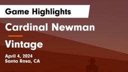 Cardinal Newman  vs Vintage  Game Highlights - April 4, 2024