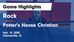 Rock  vs Potter's House Christian Game Highlights - Feb. 10, 2020