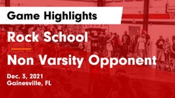Rock School vs Non Varsity Opponent Game Highlights - Dec. 3, 2021