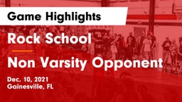 Rock School vs Non Varsity Opponent Game Highlights - Dec. 10, 2021