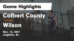 Colbert County  vs Wilson  Game Highlights - Nov. 16, 2021