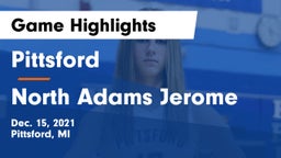 Pittsford  vs North Adams Jerome  Game Highlights - Dec. 15, 2021