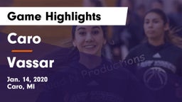 Caro  vs Vassar  Game Highlights - Jan. 14, 2020