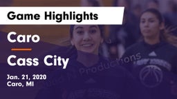 Caro  vs Cass City Game Highlights - Jan. 21, 2020