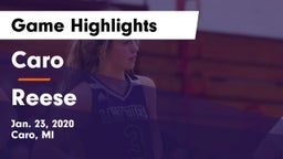 Caro  vs Reese  Game Highlights - Jan. 23, 2020