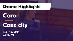 Caro  vs Cass city Game Highlights - Feb. 13, 2021