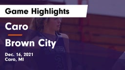 Caro  vs Brown City Game Highlights - Dec. 16, 2021