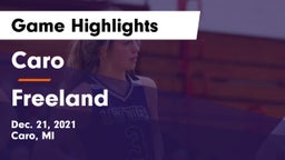 Caro  vs Freeland  Game Highlights - Dec. 21, 2021