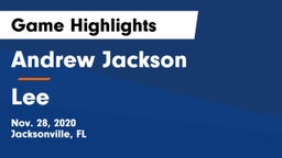 Andrew Jackson  vs Lee  Game Highlights - Nov. 28, 2020