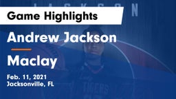 Andrew Jackson  vs Maclay  Game Highlights - Feb. 11, 2021