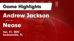 Andrew Jackson  vs Nease  Game Highlights - Jan. 21, 2022