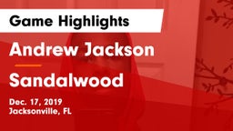 Andrew Jackson  vs Sandalwood  Game Highlights - Dec. 17, 2019