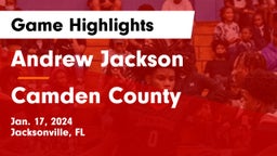 Andrew Jackson  vs Camden County  Game Highlights - Jan. 17, 2024