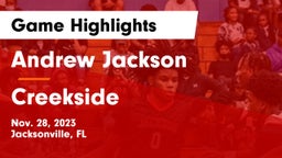 Andrew Jackson  vs Creekside  Game Highlights - Nov. 28, 2023