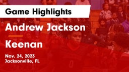 Andrew Jackson  vs Keenan  Game Highlights - Nov. 24, 2023
