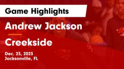Andrew Jackson  vs Creekside  Game Highlights - Dec. 23, 2023