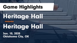 Heritage Hall  vs Heritage Hall  Game Highlights - Jan. 10, 2020